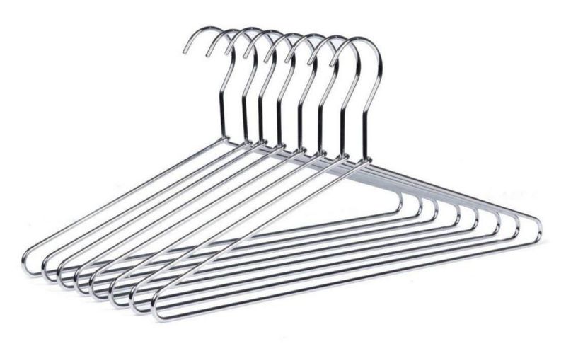 Perchas de ropa Quality Hangers 16 unidades metal de 4 mm