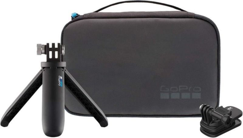 Kit de viaje GoPro Shorty 23 cm + Estuche + Clip giratorio
