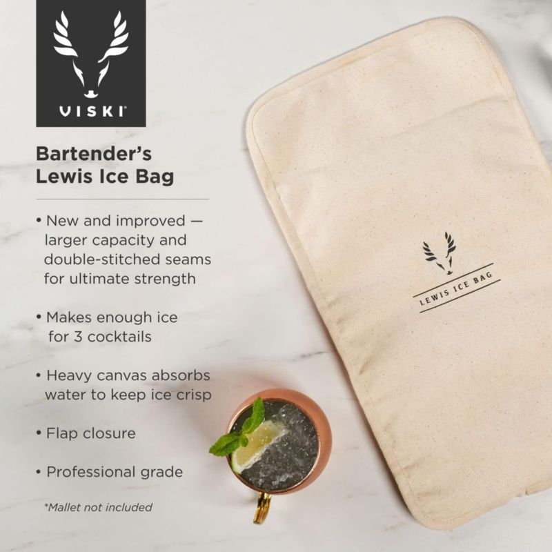 Bolsa de Hielo Viski 25 cm x 46 cm Lona – Modelo Lewis