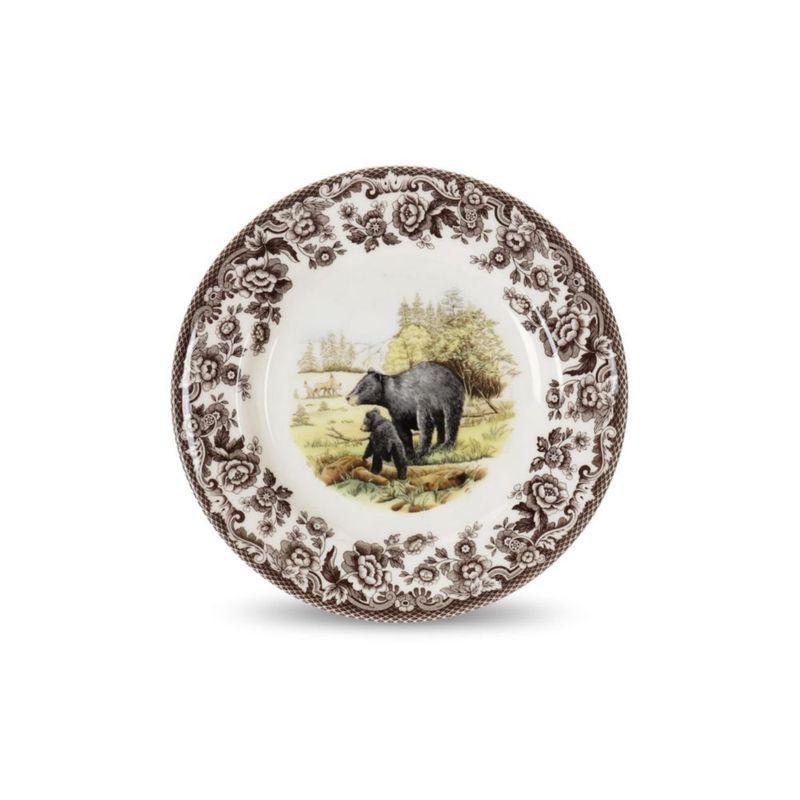 Plato de cena Spode 27 cm con diseño de oso en cerámica