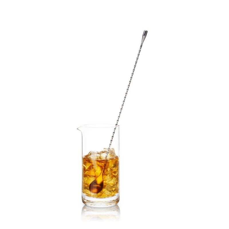 Cuchara de bar Viski 40 cm acero inoxidable trenzada plateada