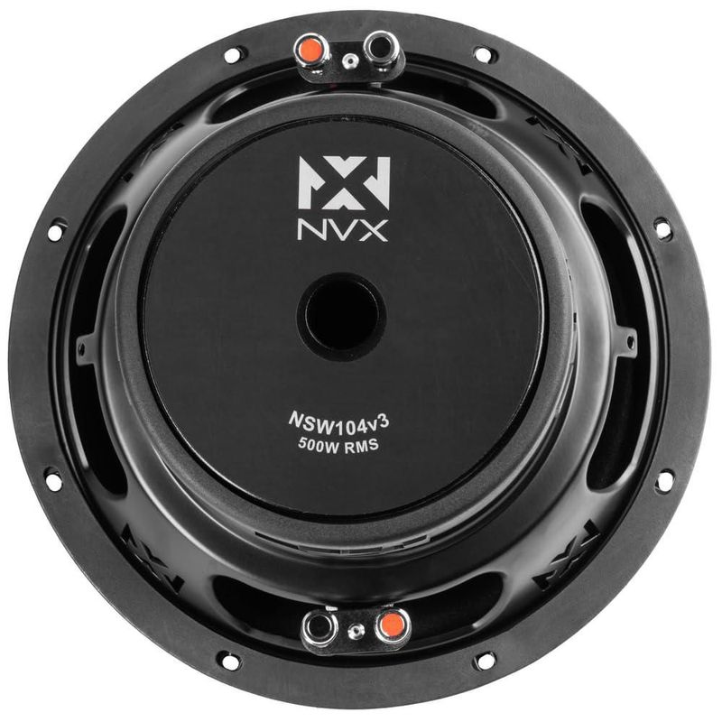 Subwoofer NVX NSW104v3 25 cm Dual 4 Ω 500 W RMS