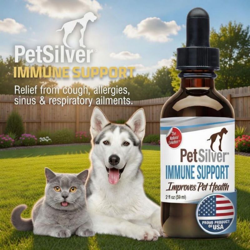 Suplemento para mascotas PetSilver 59 ml Apoyo Inmunológico