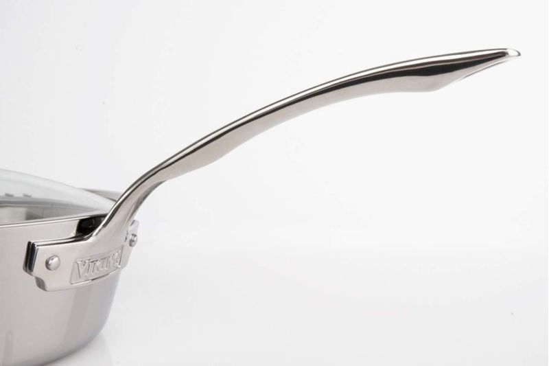 Sartén Viking 3.6 L de Acero Inoxidable con Tapa Plateada