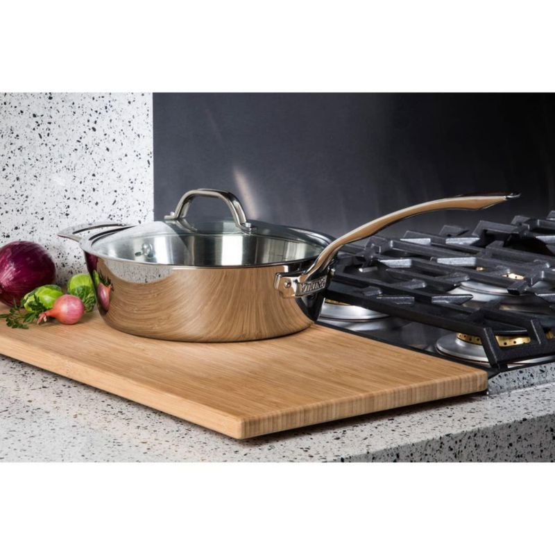 Sartén Viking 3.6 L de Acero Inoxidable con Tapa Plateada