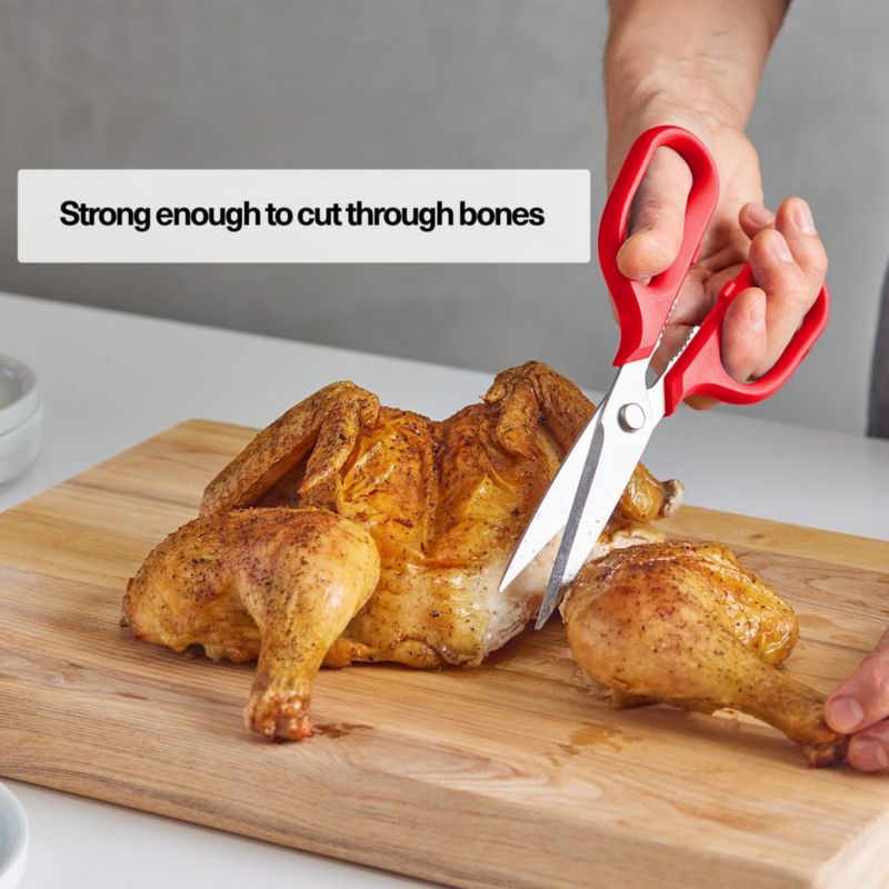 Tijeras de cocina Misen Heavy Duty rojas