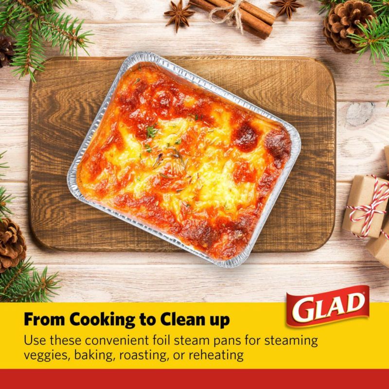 Bandeja para hornear Glad 31 × 26 cm paquete de 2 diseño copos de nieve