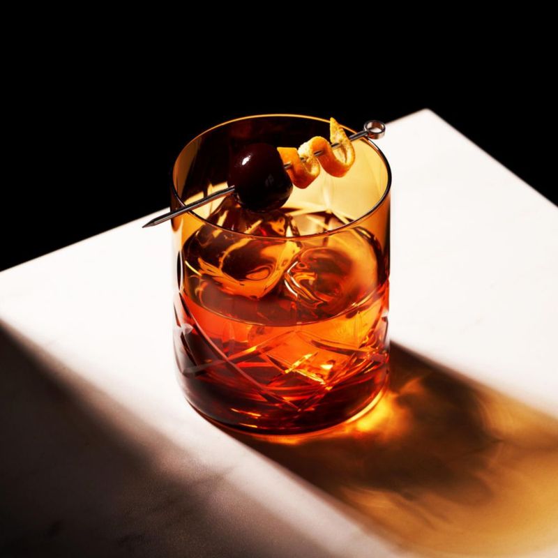 Vasos Old Fashioned Viski ámbar 330 ml (2 piezas)