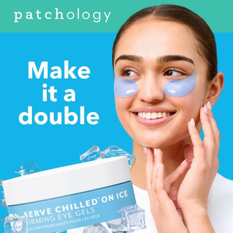 Parche de Gel Refrigerante Azul para el Contorno de Ojos Patchology – 15 pares