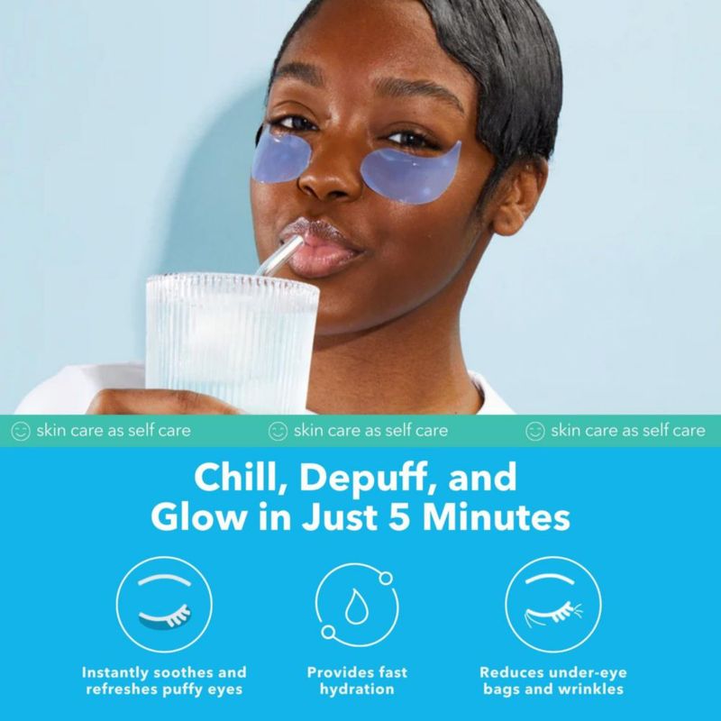 Parche de Gel Refrigerante Azul para el Contorno de Ojos Patchology – 15 pares