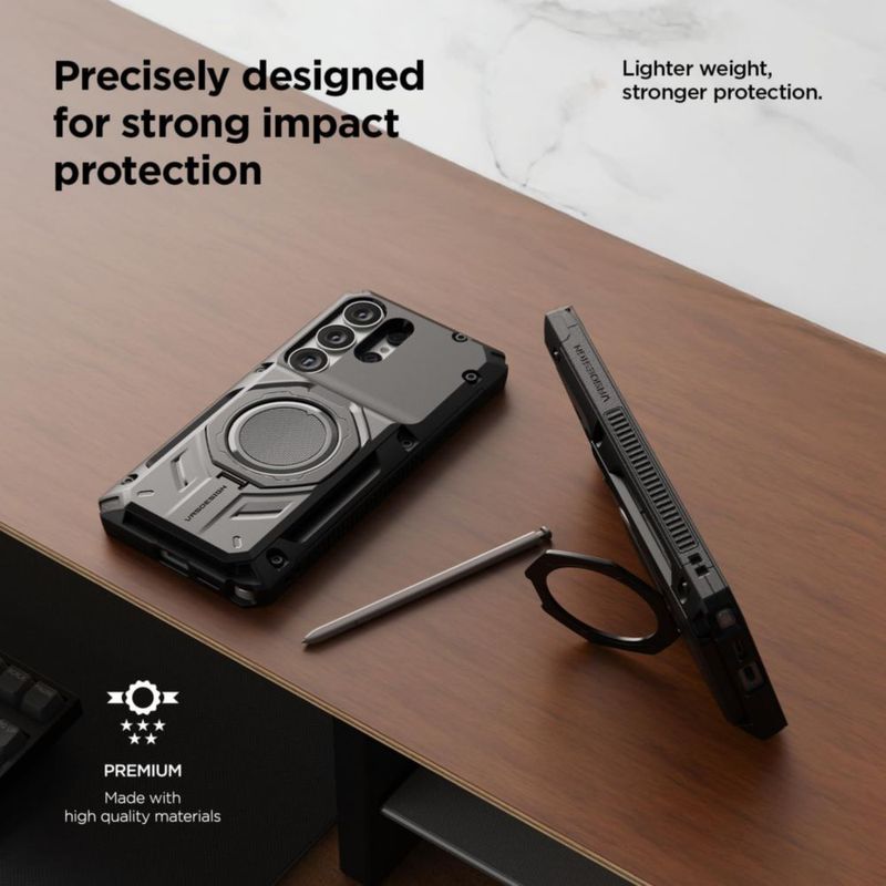 Funda VRS DESIGN Galaxy S25 Ultra Híbrida Negro Mate