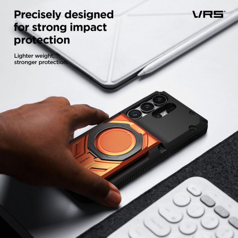 Funda VRS DESIGN Galaxy S25 Ultra Híbrida Negro Mate