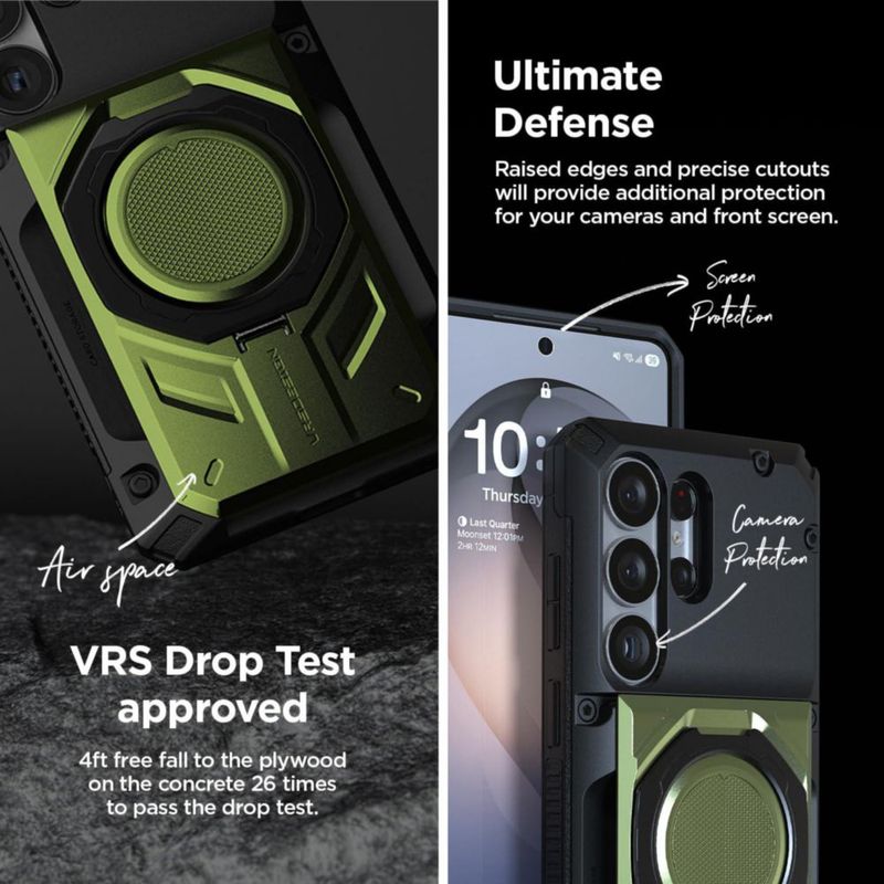 Funda VRS DESIGN Galaxy S25 Ultra Híbrida Negro Mate