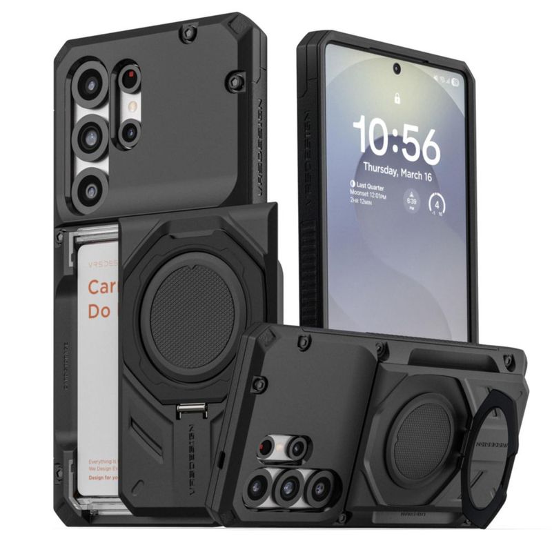 Funda VRS DESIGN Galaxy S25 Ultra Híbrida Negro Mate