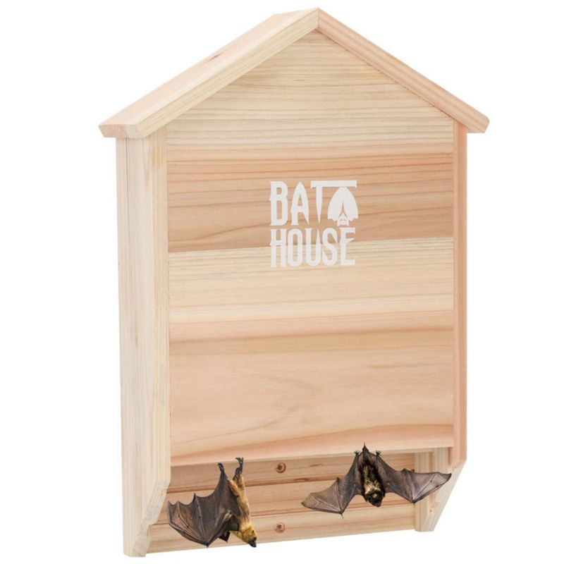 Casa de Murciélagos Sobalai 38 cm 2 Cámaras Madera de Cedro