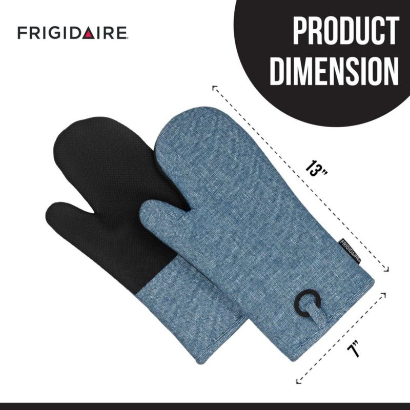 Guantes de horno Frigidaire 33 cm x 18 cm Azul denim 2 piezas