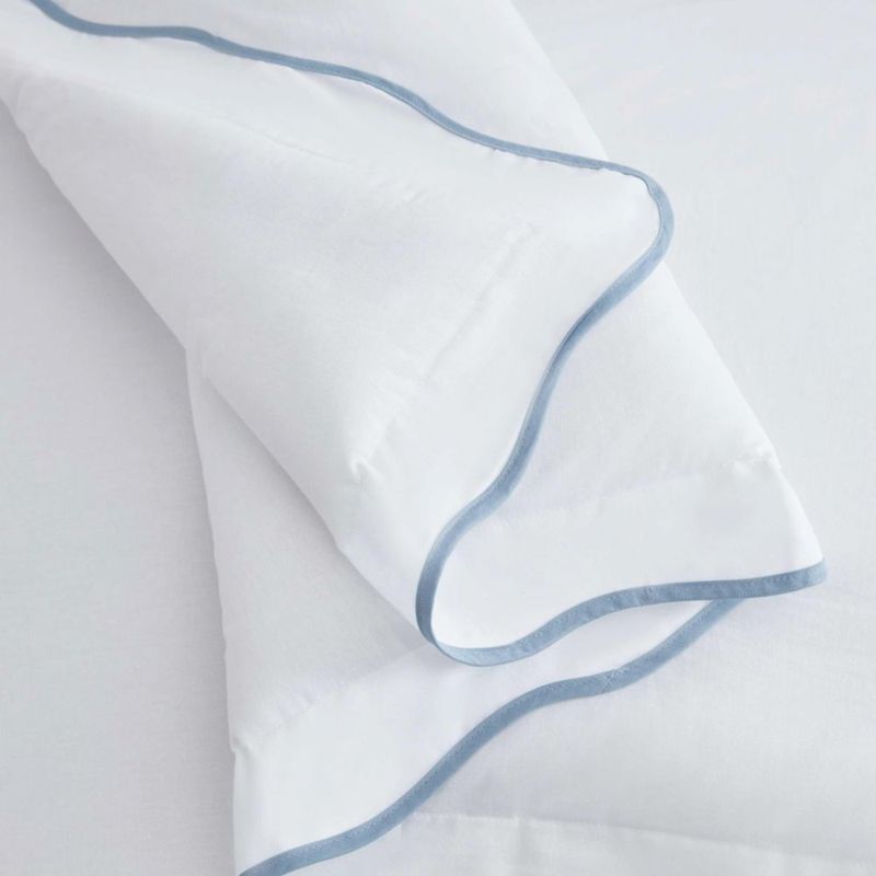 Martha Stewart - Juego de funda nórdica Queen con almohadones algodón percal