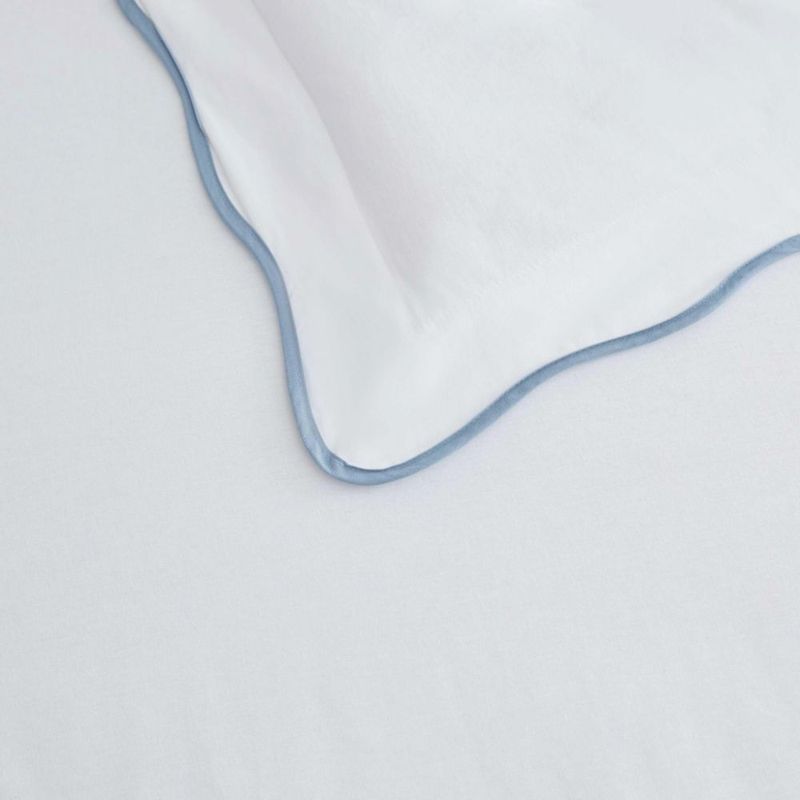 Martha Stewart - Juego de funda nórdica Queen con almohadones algodón percal