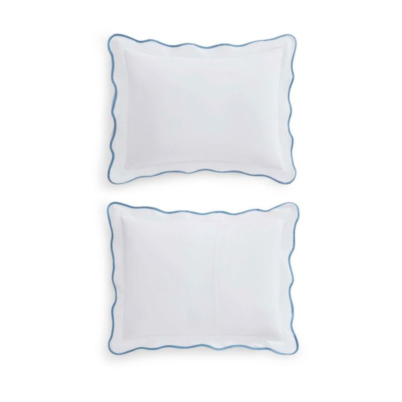 Martha Stewart - Juego de funda nórdica Queen con almohadones algodón percal