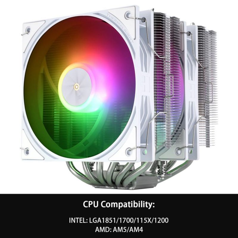 Disipador de CPU Thermalright Peerless Assassin 120 SE ARGB Blanco