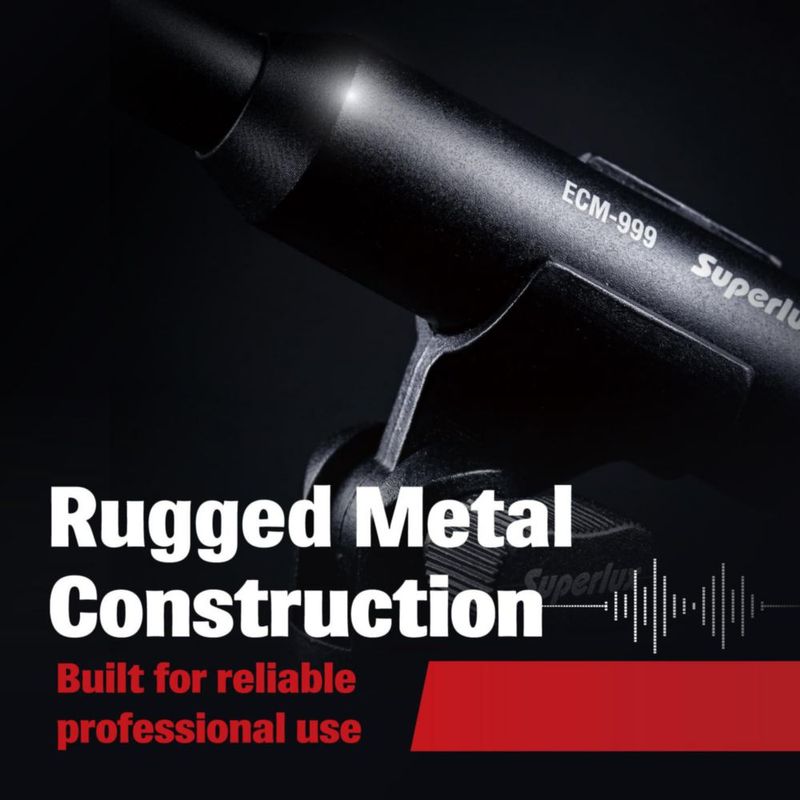 Micrófono Superlux ECM999 20 Hz–20 kHz XLR Omnidireccional