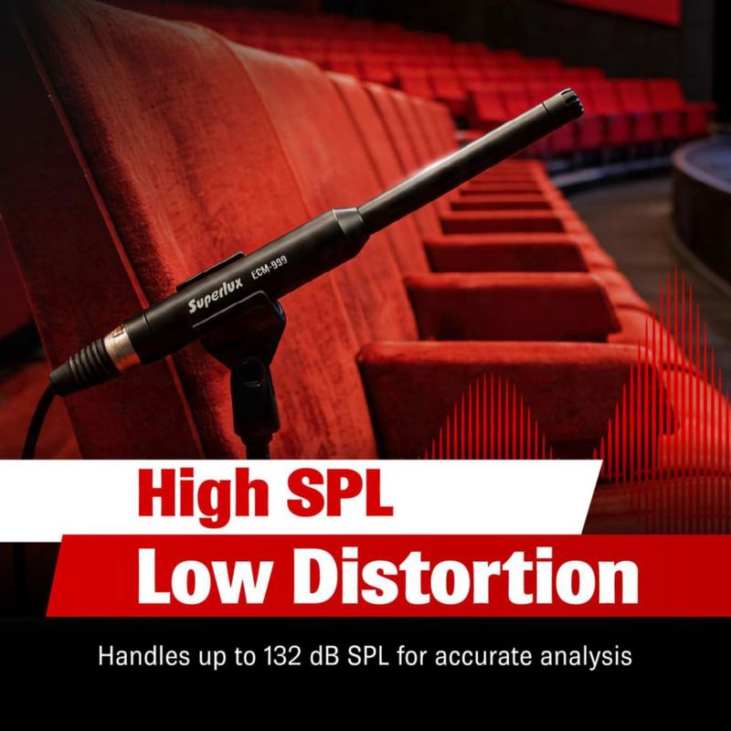 Micrófono Superlux ECM999 20 Hz–20 kHz XLR Omnidireccional
