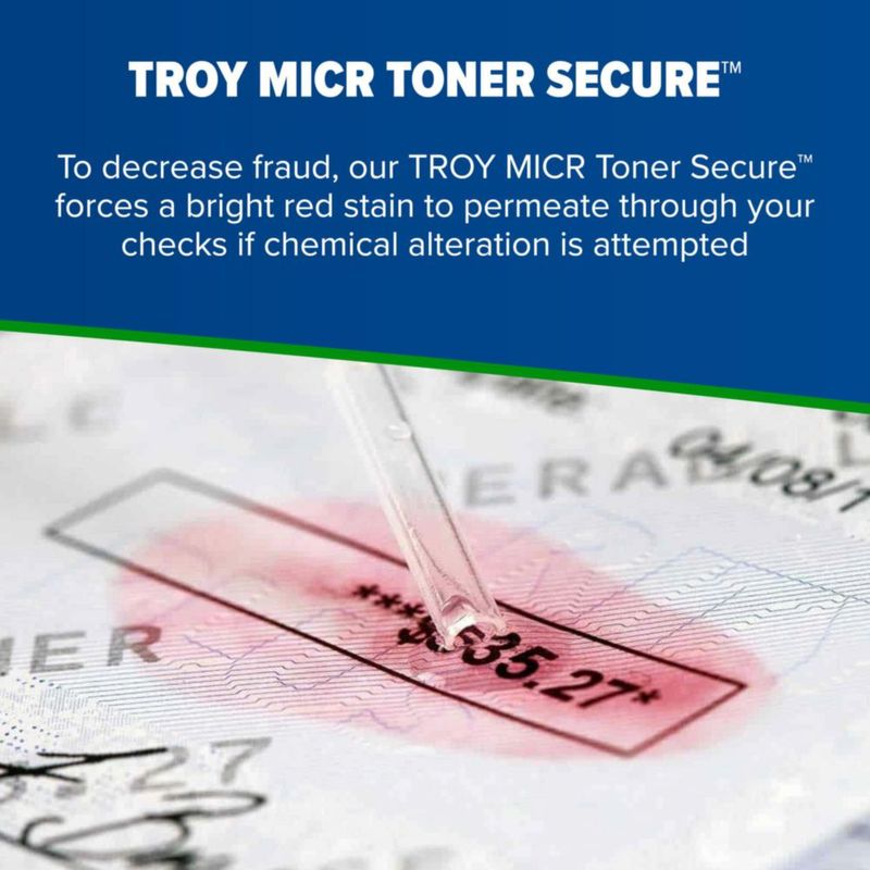 Tóner Láser TROY 02w1470a001 147a MICR Seguro Negro