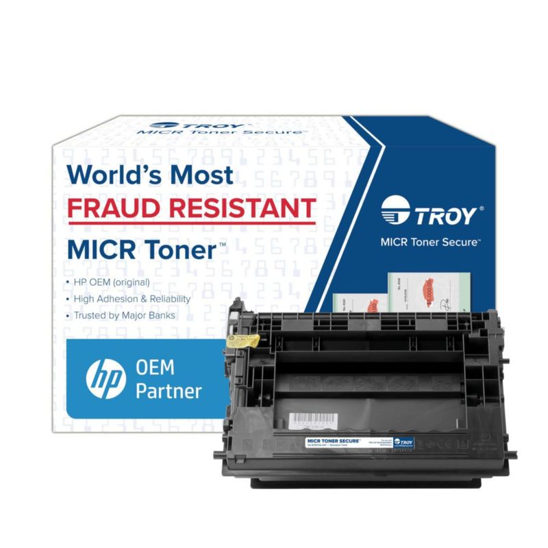 Tóner Láser TROY 02w1470a001 147a MICR Seguro Negro