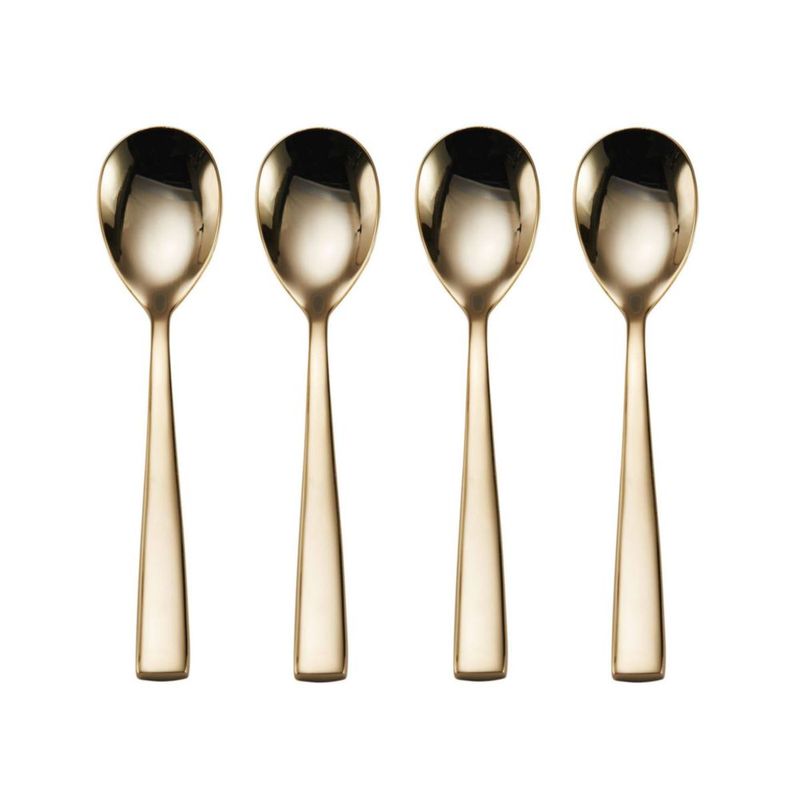 Juego de cubiertos Mikasa Delano de 20 piezas con baño de oro