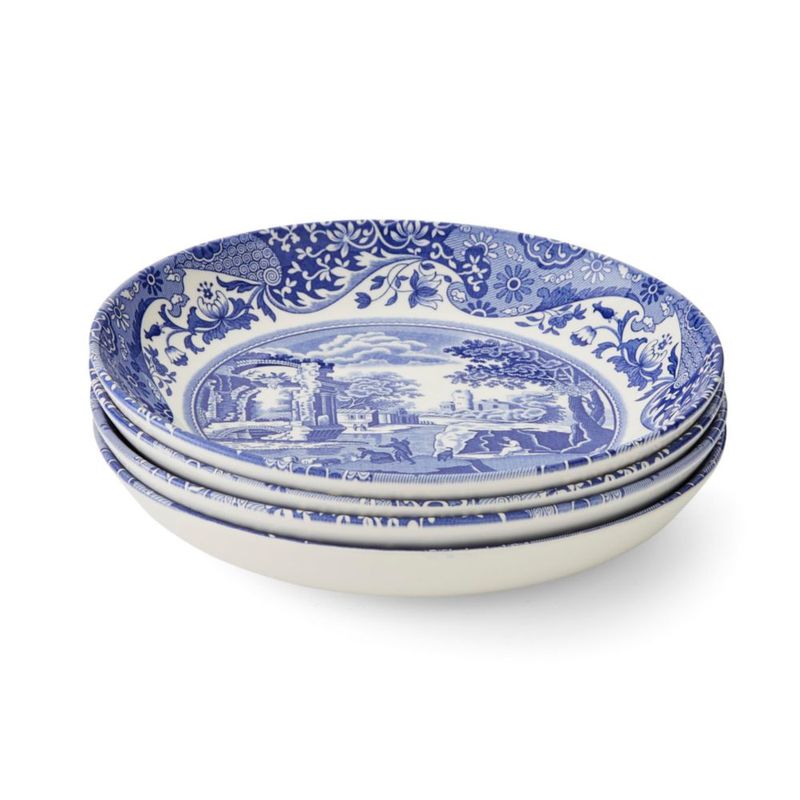 Cuenco de Pasta Spode 23 cm Azul Italiano Juego de 4
