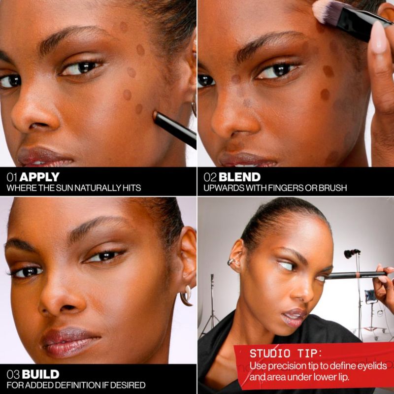 Stick de Contorno Smashbox Medium fácil de difuminar para rostro y ojos