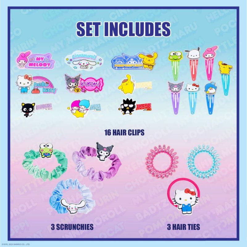 Juego de Accesorios para el Pelo Townley Girl Hello Kitty - 22 Piezas