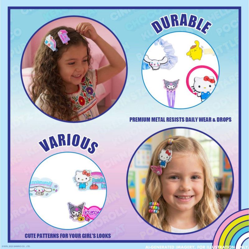 Juego de Accesorios para el Pelo Townley Girl Hello Kitty - 22 Piezas