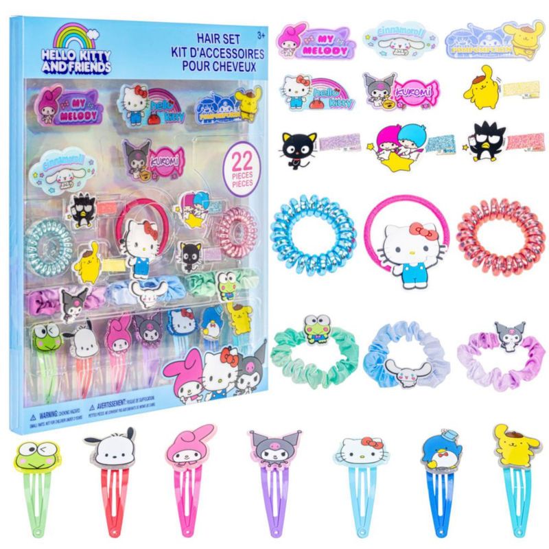 Juego de Accesorios para el Pelo Townley Girl Hello Kitty - 22 Piezas