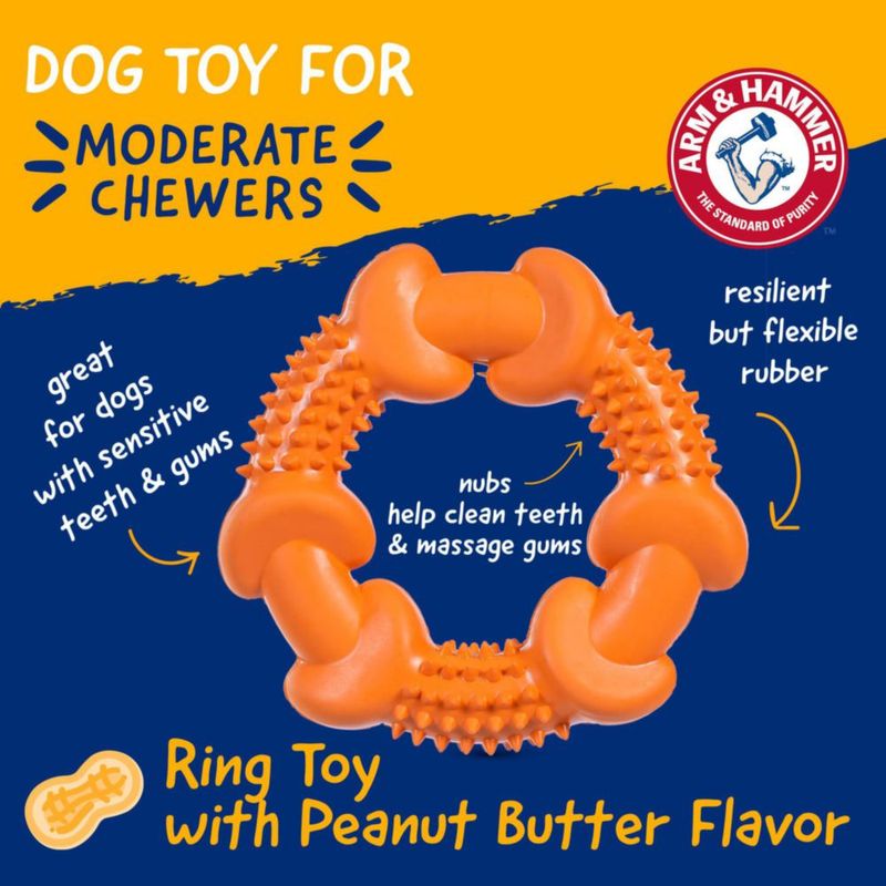 Juguete masticable dental Nubbies de Arm & Hammer con sabor a mantequilla de maní