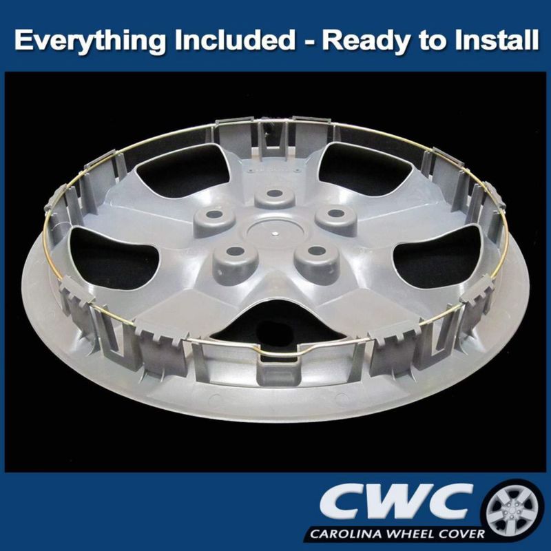 Tapa de rueda Carolina Wheel Cover 41 cm plateada – 1 pieza