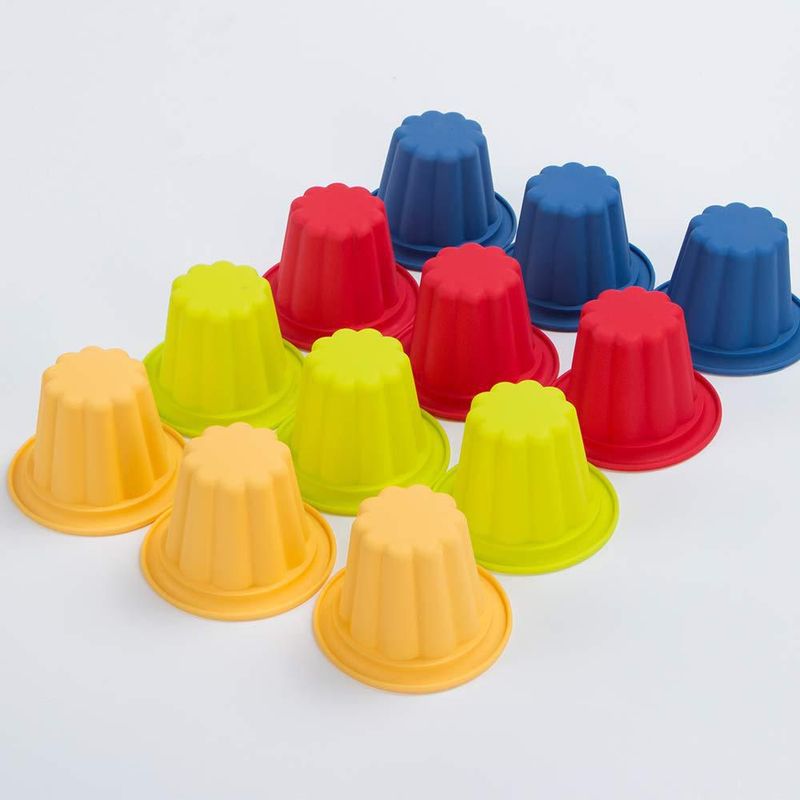 Vasitos de Silicona Webake 12 unidades 100 ml (34 oz)