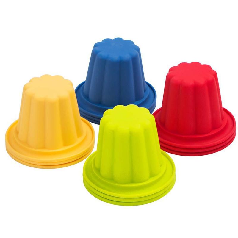Vasitos de Silicona Webake 12 unidades 100 ml (34 oz)