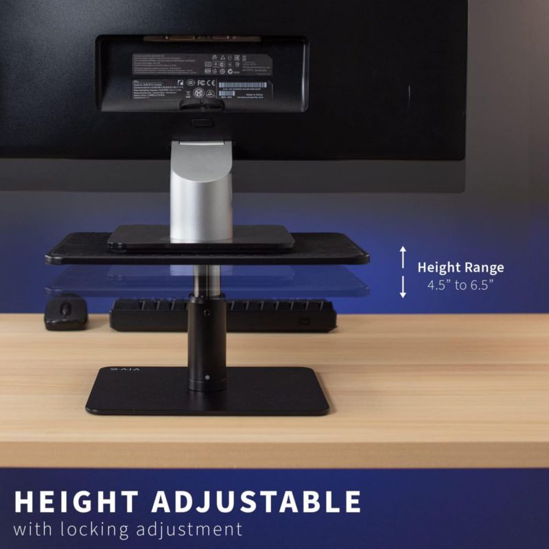 Soporte Elevador de Monitor VIVO Negro Ajustable 12" x 25 cm
