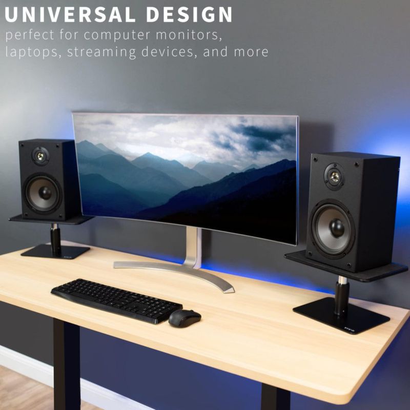 Soporte Elevador de Monitor VIVO Negro Ajustable 12" x 25 cm