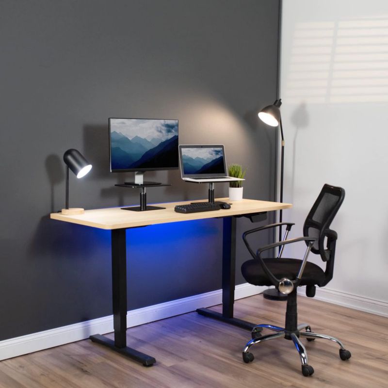 Soporte Elevador de Monitor VIVO Negro Ajustable 12" x 25 cm