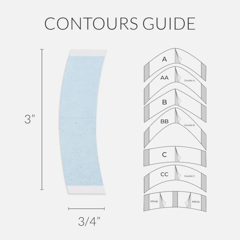 Cinta Adhesiva Walker Tape Contorno C – 36 piezas