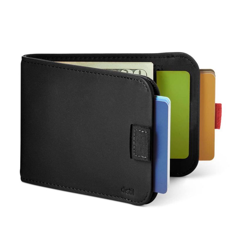 Billetera Distil Union Wally 5.0 de cuero negro