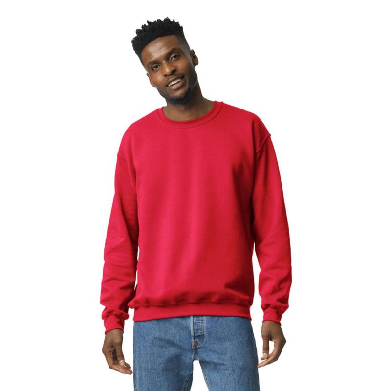 Sudadera Gildan G18000 roja talla M (1 unidad)