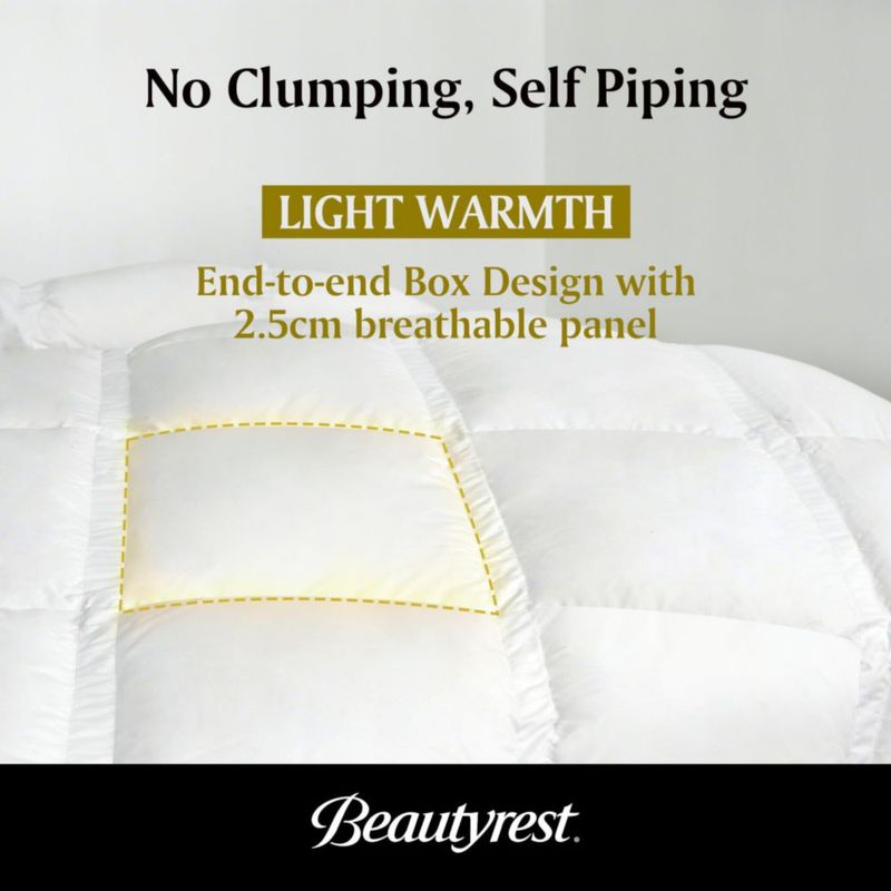 Edredón Beautyrest King Size de Plumas de Ganso para Verano
