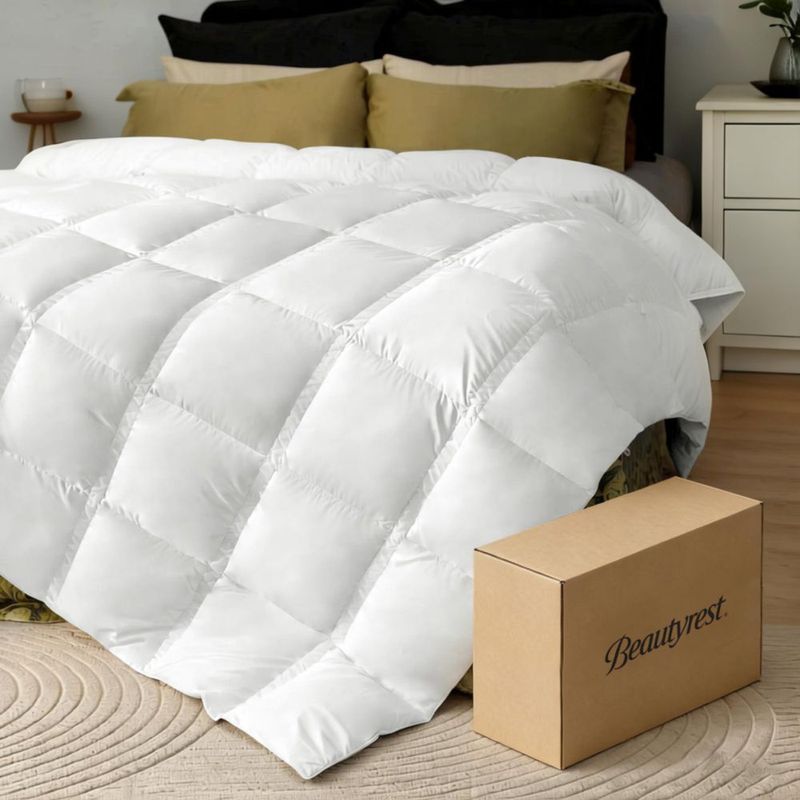 Edredón Beautyrest King Size de Plumas de Ganso para Verano