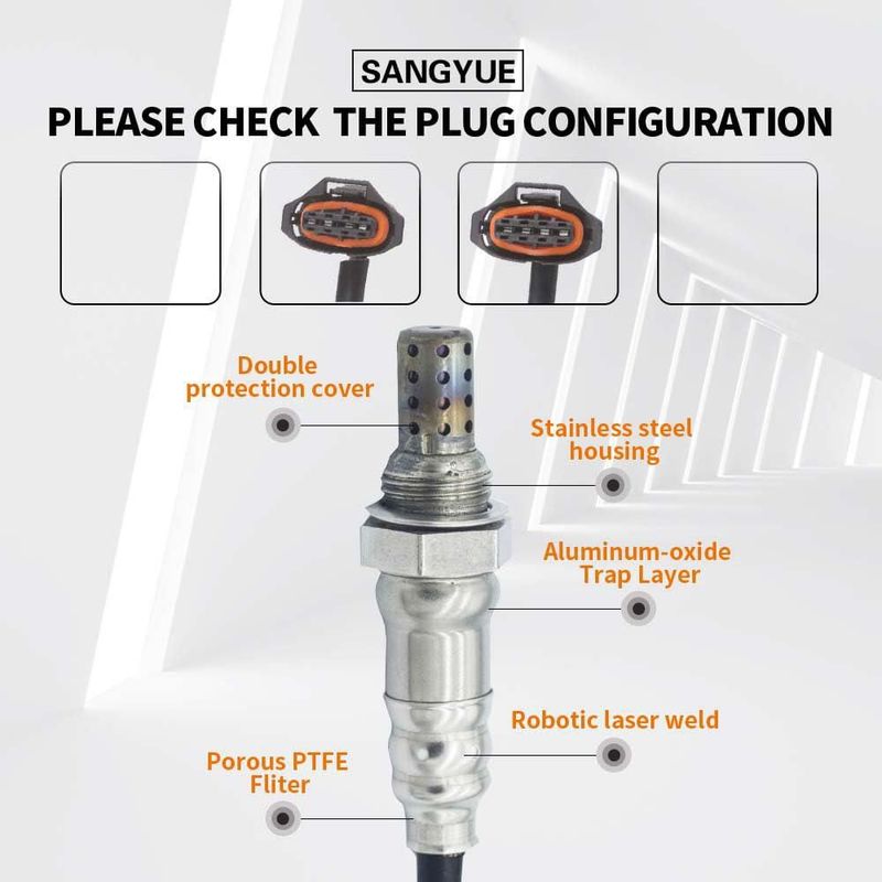 Sensor de oxígeno Sangyue 2 uds (aguas arriba y aguas abajo)