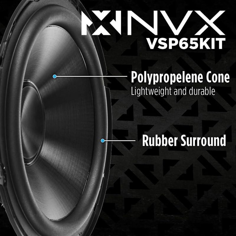 Parlantes NVX VSP65KIT 6.5" 2 vías 750W pico