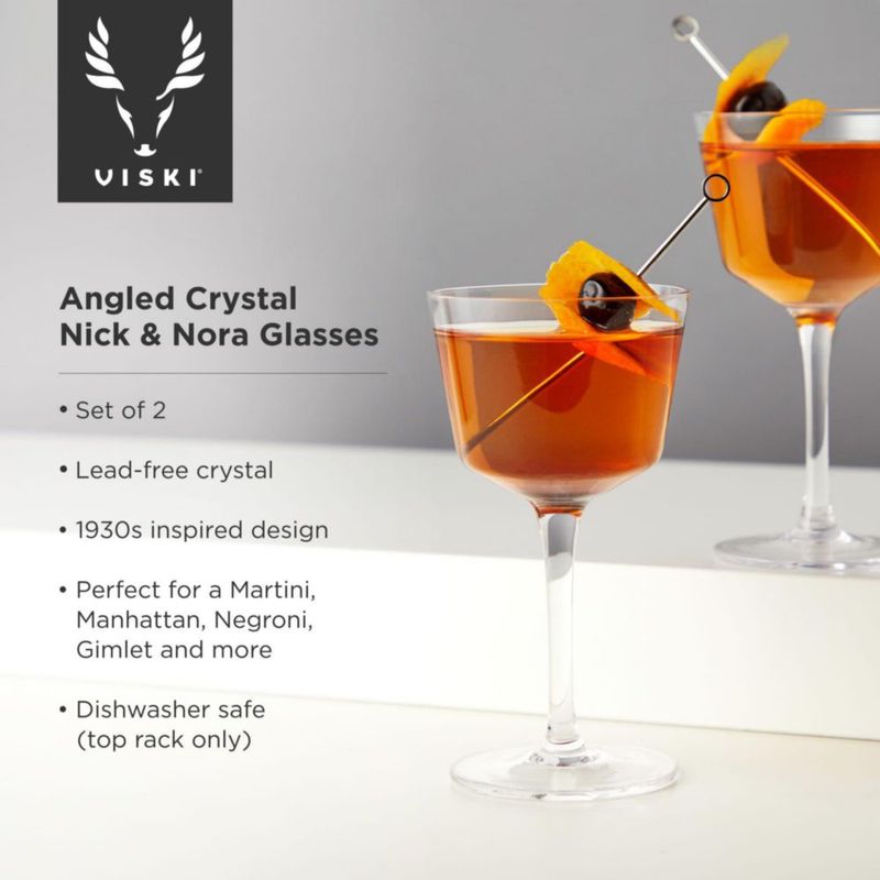 Juego de 2 vasos de cóctel Viski 120 ml