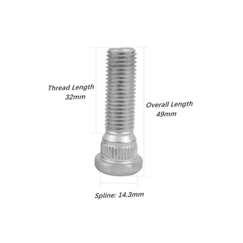 Pernos de rueda Mysttoo M12x1.5 49 mm (paquete de 10)